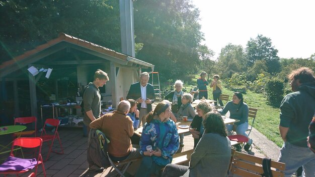 Oberbürgermeister Dr. Thomas Spies zu Gast beim Klimafrühstück