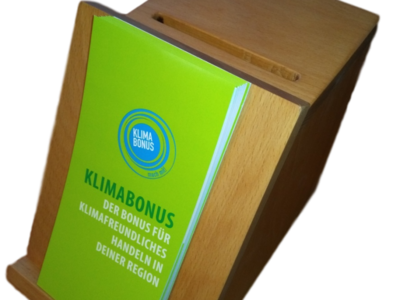 Klimabonus Spenden Box